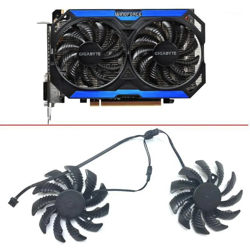 78 mm T128010SM 3Pin GTX960 Wentylator PC Fan GV-N960OC dla Gigabyte GTX 960 Graphics Karta wideo Cooler PLD08010S12H1