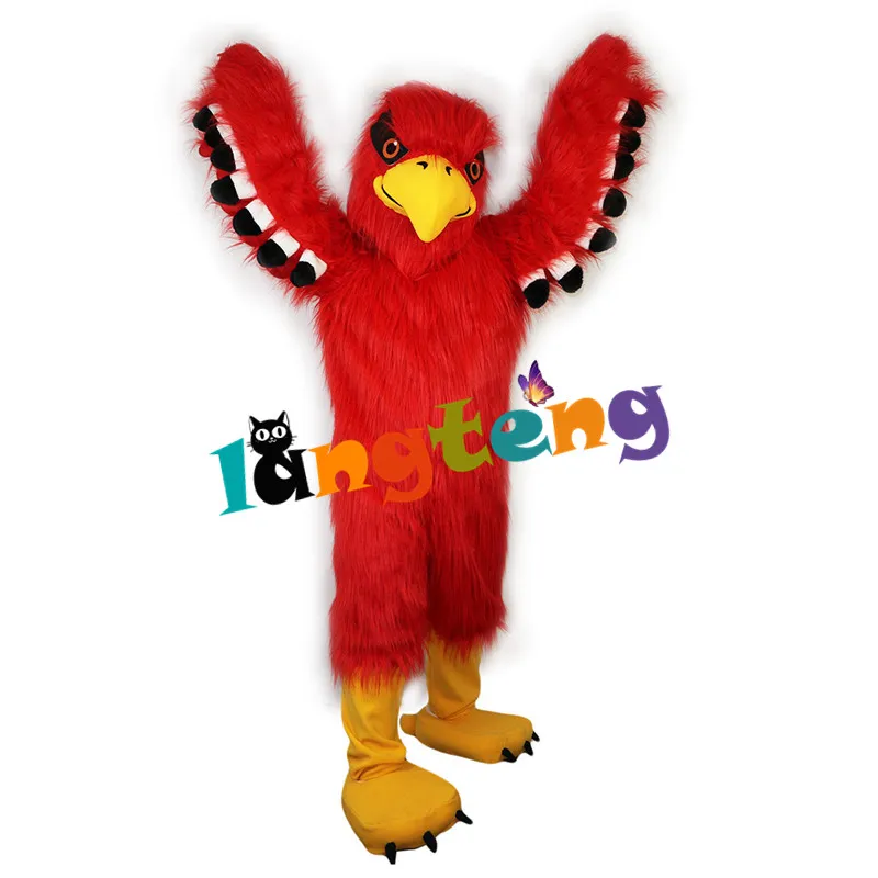 Premium Red Falcon Eagle Hawk Bird Mascot Costume - Perfect for Events ...