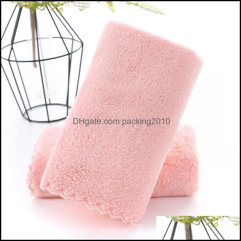 Coral fleece towel 35 * 75 microfiber towel plain face towel super absorbent