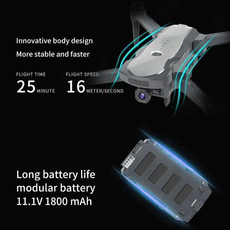 New Drone K20 GPS With 4K HD Dual Camera Brushless Motor WIFI FPV