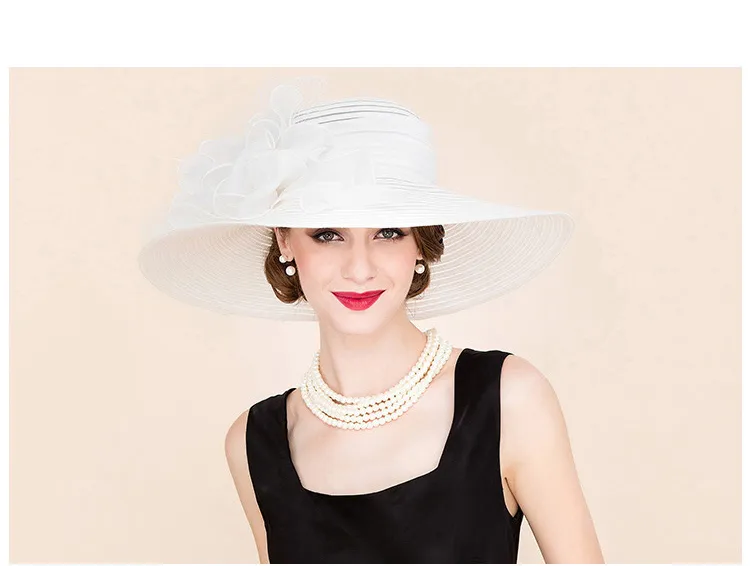 Black and white church sales hats
