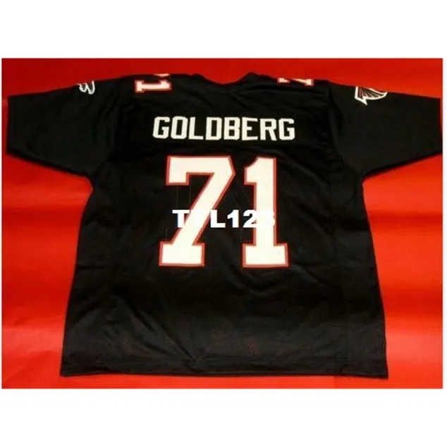 3740 Custom Black # 71 Bill Goldberg College Jersey Size S-4XL или пользовательское любое имя или номер Джерси
