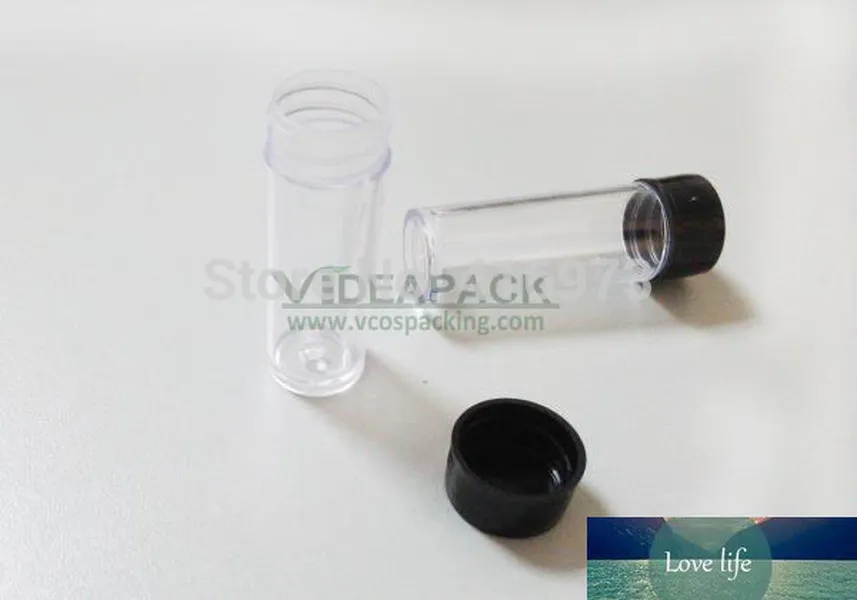 100 unids/lote 4ml 4g tubo de plástico para contenedor de botella de polvo de brillo de uñas