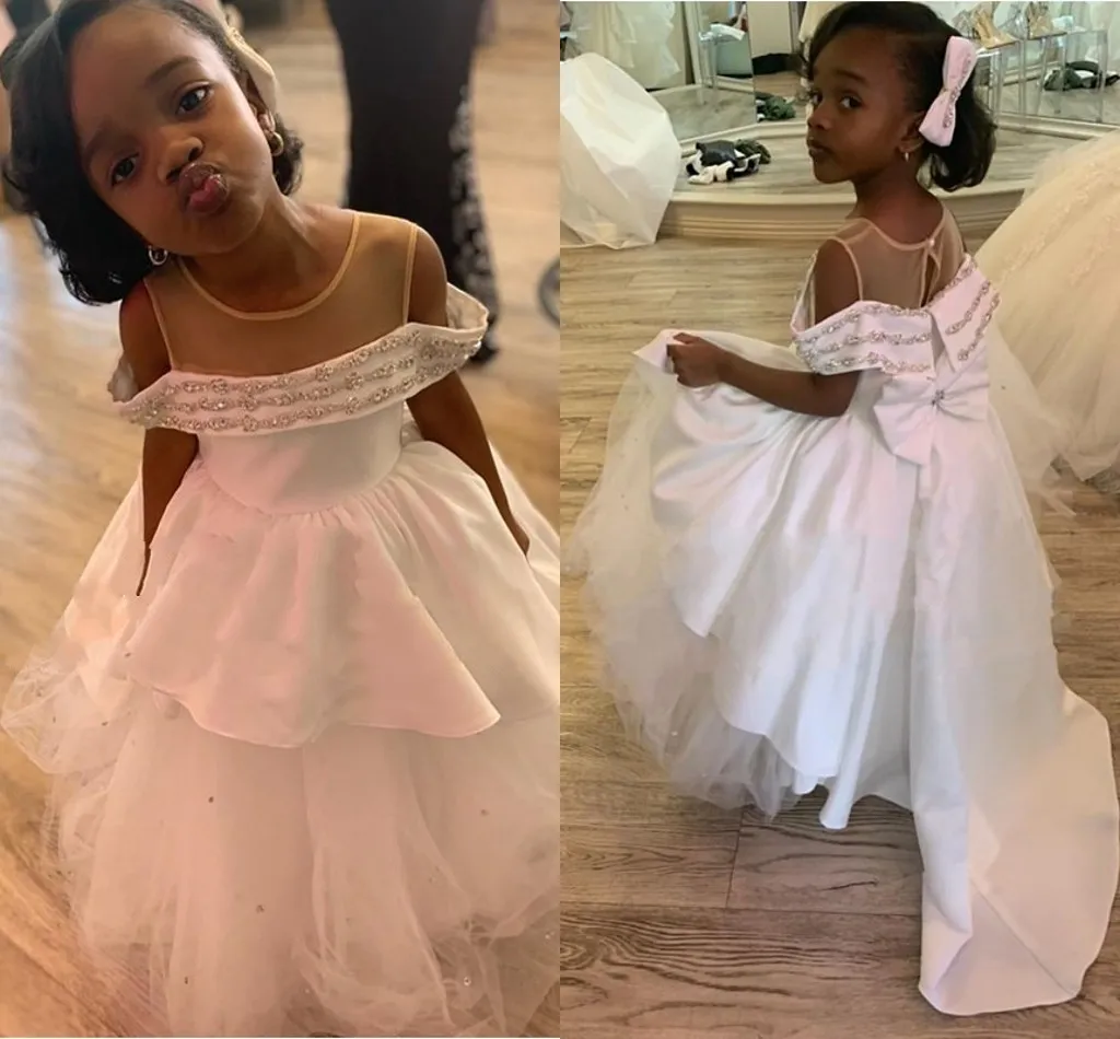 Little girl white graduation dresses 2025