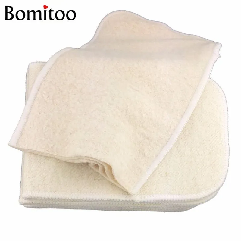 Bomitoo-10-Pcs-Washable-Reusable-Baby-Cloth-Diaper-Insert-Hemp-Cotton-Charcoal-Bamboo-Nappy-Liner