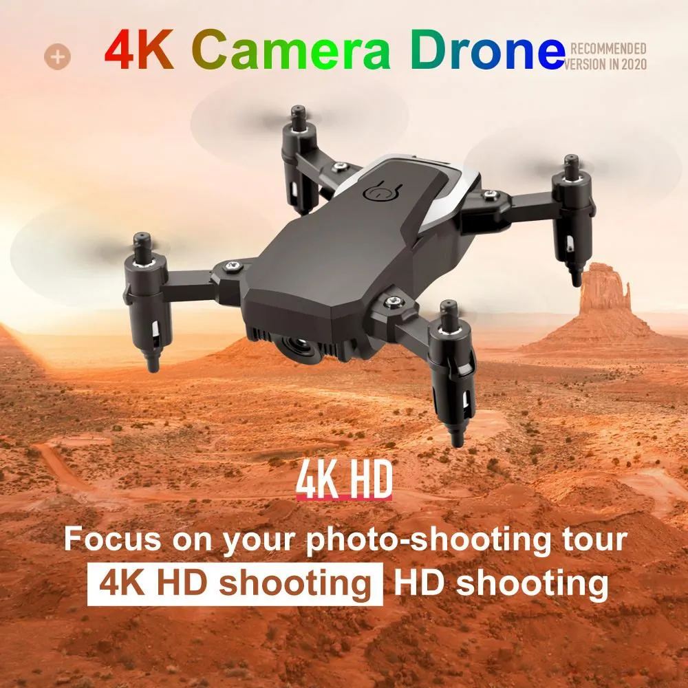 Hoge kwaliteit mini-drone 4K 1080P HD-camera's Wifi Fpv Luchtdruk Hoogte vasthouden Opvouwbare quadcopter Kleine Rc Dron Realtime transmissie Helikopterspeelgoed voor volwassenen Kinderen