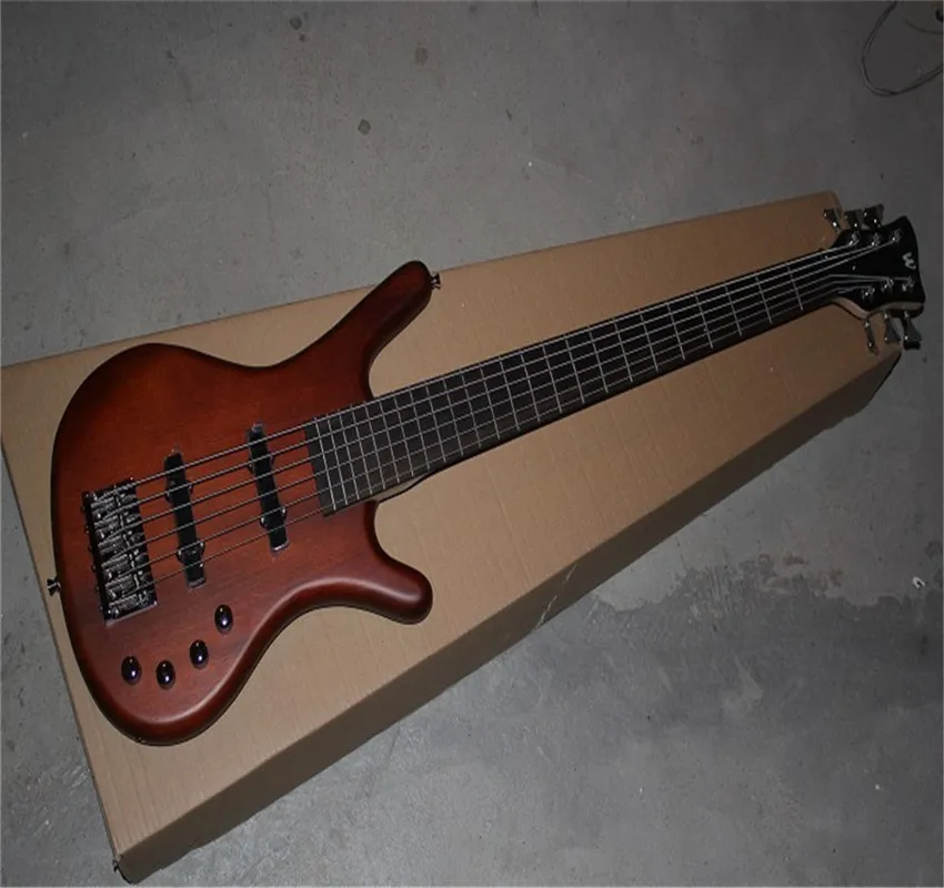 Warwick Corvette Amazing 6 String Electric Bass와 회로 활성 픽업 시스템 기타