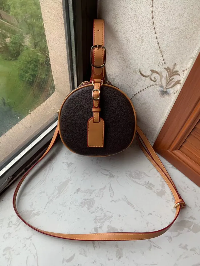 2020 M43514 PETITE BOITE CHAPEAU BOITE MM PM Handbag purse original cowhide trim canvas hatbox designer shoulder bags crossbody messenger