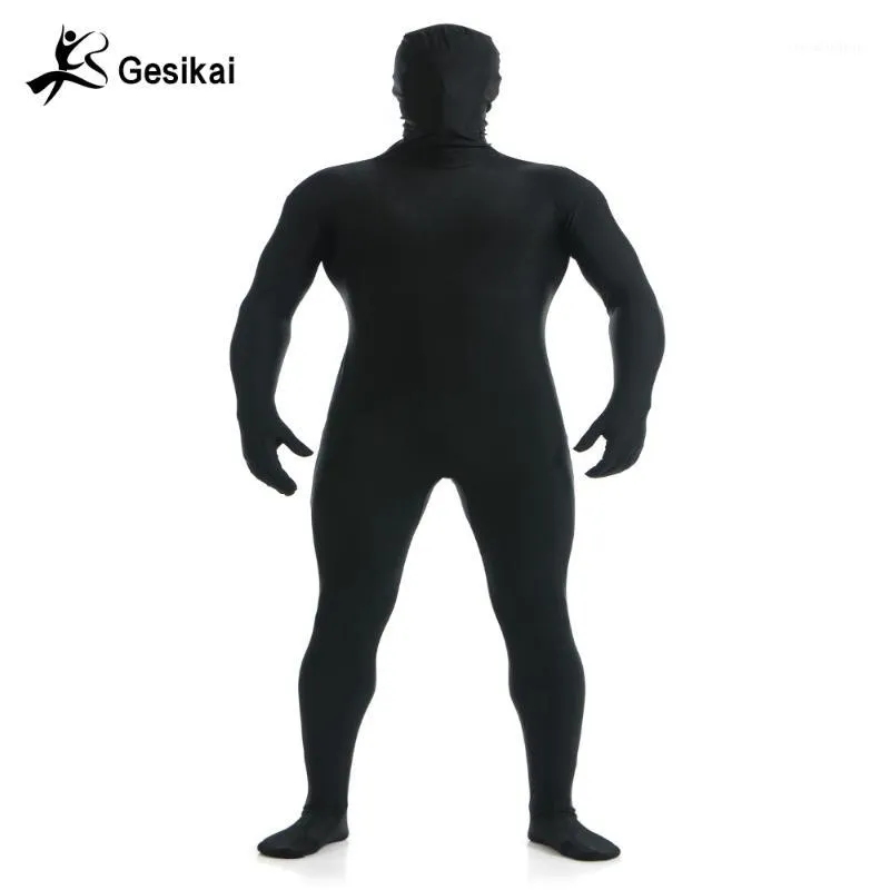 Gesikai мужская спандекс Zentai Lycra Full Bodysuit мужская Zentai костюм пользовательских второго кожи колготки костюм хеллоуин 1