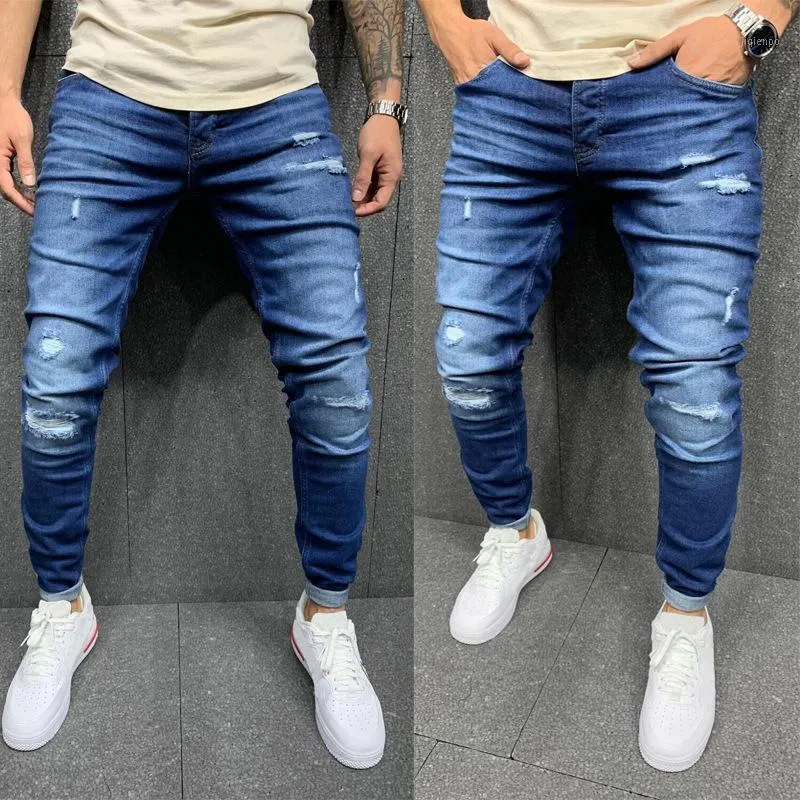 Baqueros Rotos Hombre Nuevo Tejanos Hombre Rompe Hombre Pantalones Fashions Hombres Jean Homme Fashion