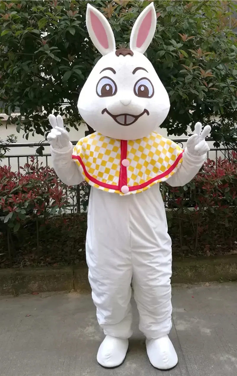 Vestimenta del festival traje de mascota de conejo de carnaval regalos de hallowen unisex adultos elegantes juegos de fiesta traje de celebración de caricatura