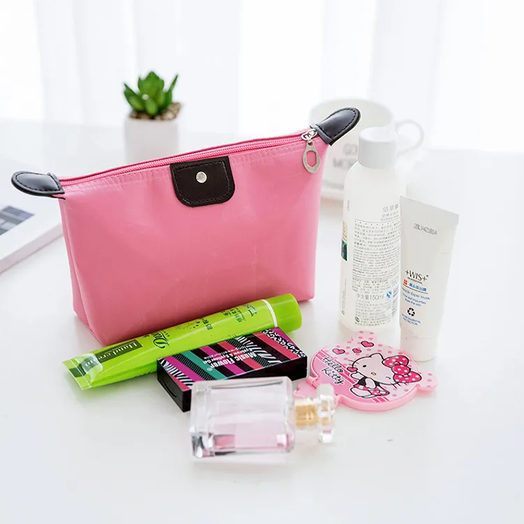 Women Candy Color Handbag Designer Bags Cosmetic Portable Storage Bag Dumpling Clutch Bag Zipper Purse w-00508