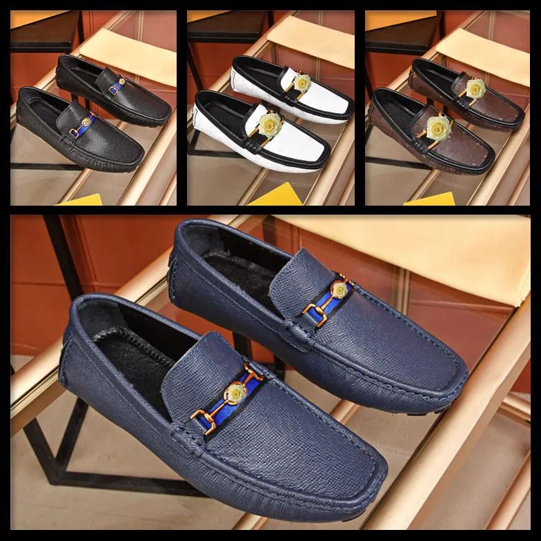 Q5 man skor l￤der ￤kta sommarmens moccasin skor mode l￤der loafer skor m￤n lyxig stor storlek 38-46 manlig casual skor 11