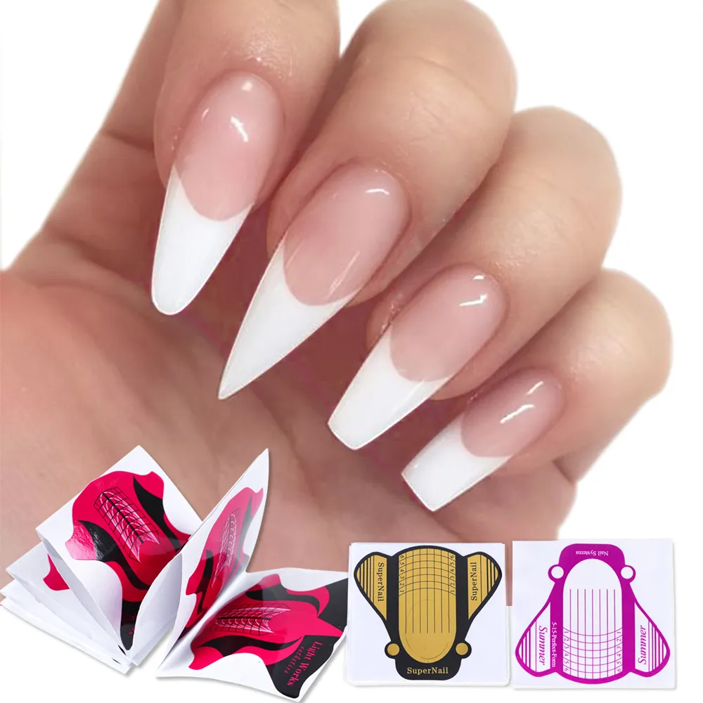 Amazon.com: BTArtboxnails Soft Gel Nail Tips - Extra Short Almond French  Tip Press on Nails XCOATTIPS Nude Gel Nail Tips Kit Fake Nails Supplies  Glue on Nails Extension Tips : Beauty &