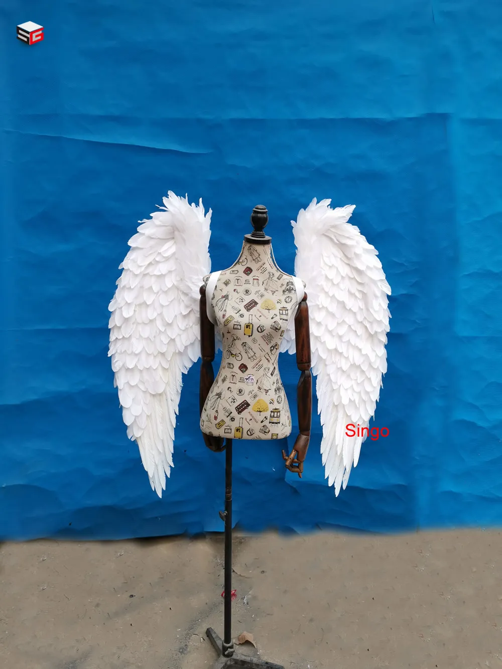 Свадебный декор творческие реквизиты леди мода фотография реквизит взрослых стрелять аксессуары ангел косплей белый фея перо крылья