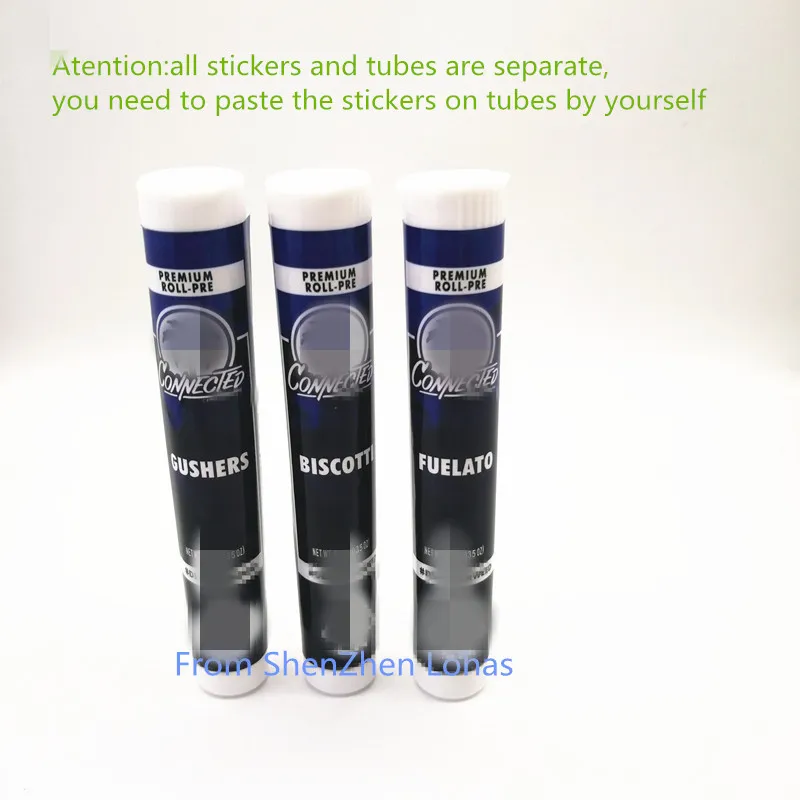 Customized Logo Empty Connected ALIENLABS Pre Roll Joint Tubes
