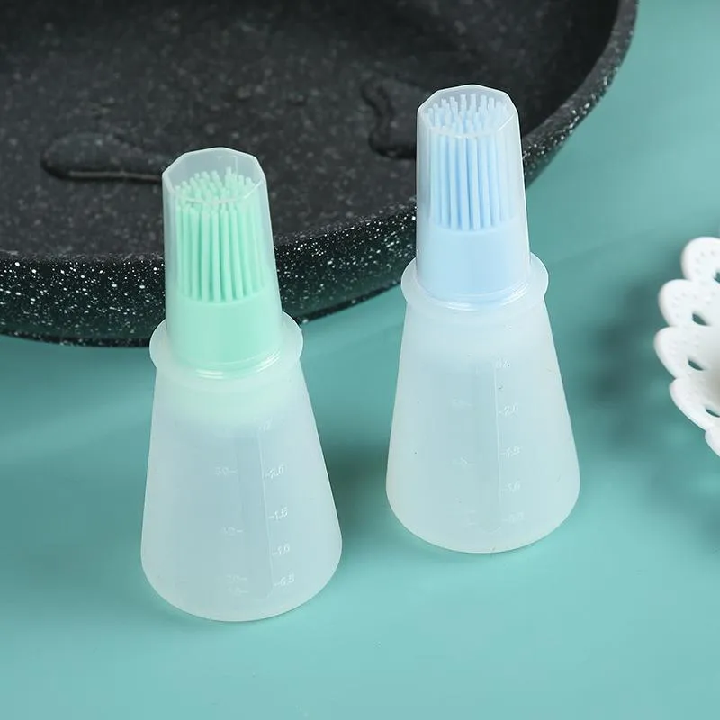 Portable Silicone Oil Bottle Brush Oil Brushes Liquid Oil Pastry Kitchen Baking BBQ Tool Kitchen Tools for BBQ yq02126