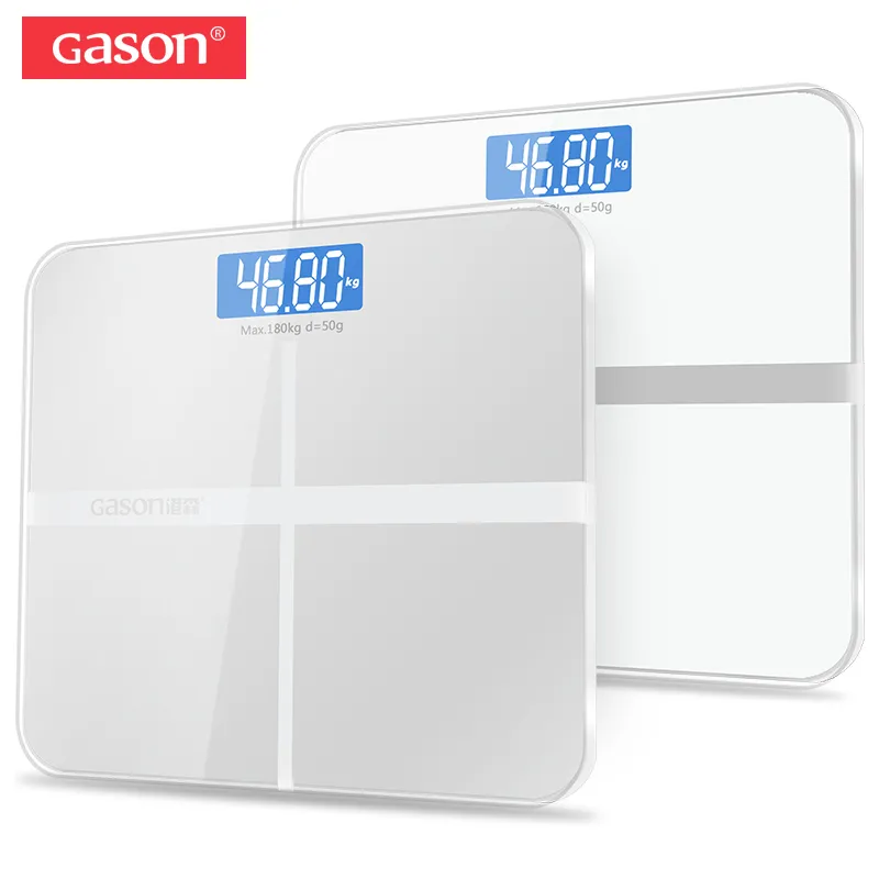 GASON A1 180 kg/50 g Boden-Badezimmerwaage zum Wiegen des Körpers, intelligente Haushaltswaage, elektronisch, digital, schweres Gewicht, LCD-Display, Präzision, Y200106