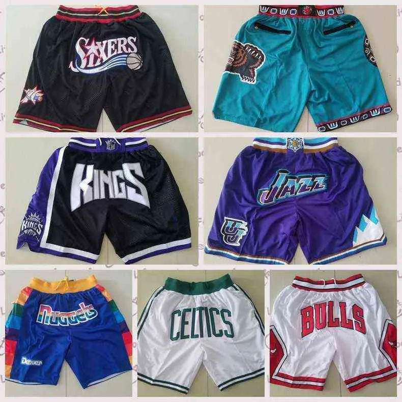 Homens de preço baixo Calções de basquete da equipe apenas Don Curto esporte desgaste calça com bolso zipper calça quadril pop azul branco branco vermelho