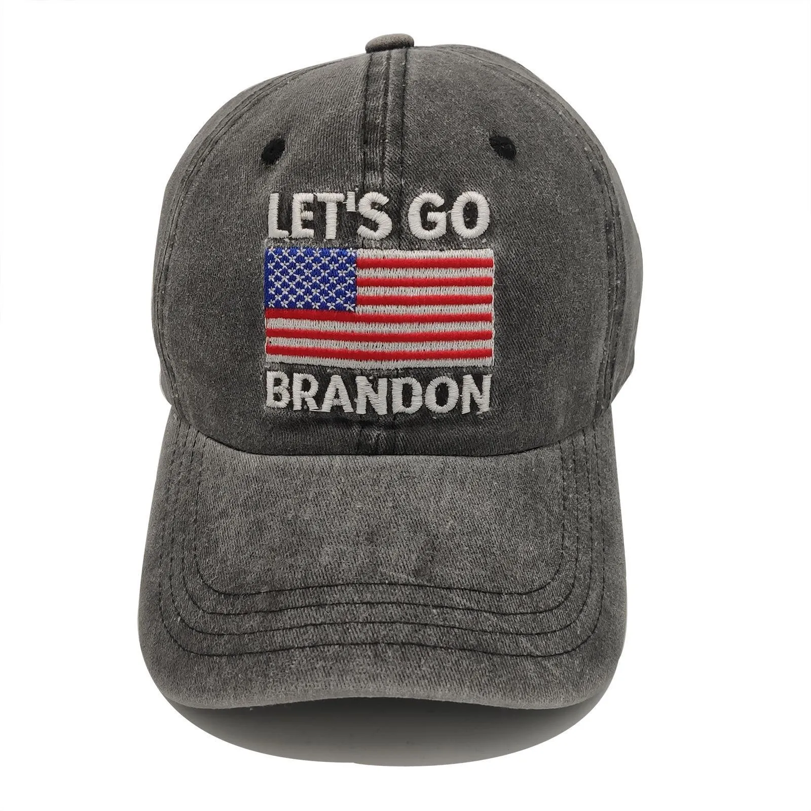 LET`S GO BRANDON Embroidered Baseball Cap Washed Cotton Daddy Hat Spring Summer Autumn Winter Caps