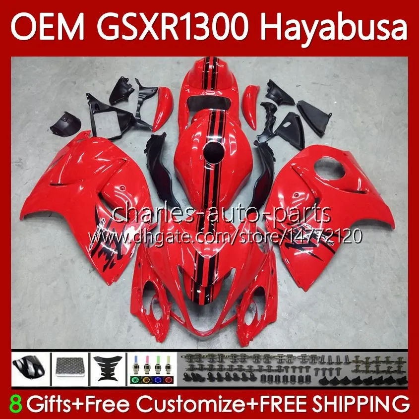 Injection Body For SUZUKI Hayabusa GSXR-1300 GSXR 1300 CC 2008 2019 77No.94 GSX-R1300 GSXR1300 08 09 10 11 12 13 1300CC GSX R1300 14 15 16 17 18 19 OEM Fairing glossy red