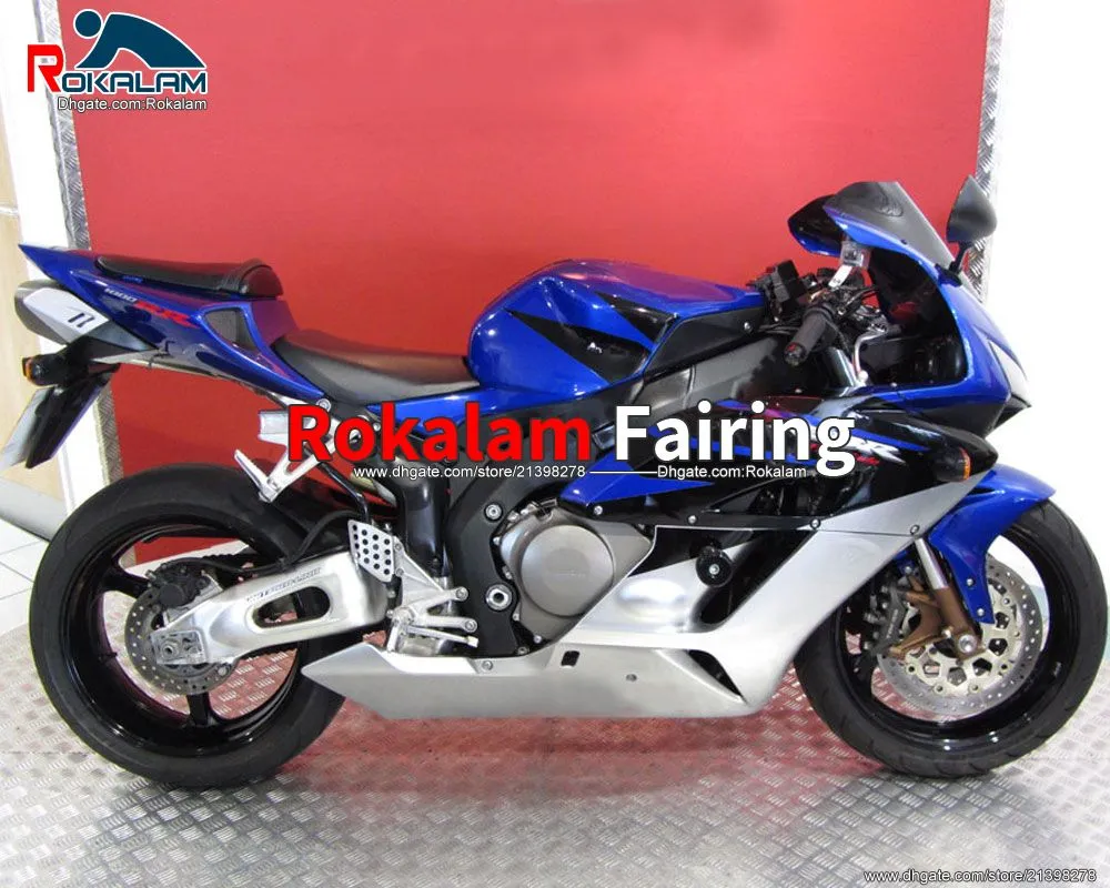 For Honda Injection Mold Fearding 2004 CBR1000RR 2005 CBR1000 04 05 CBR 1000 RR 2004 Motocicleta preta azul (moldagem por injeção)