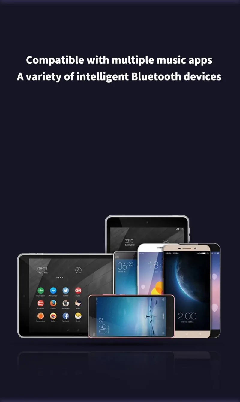 MD04 Bluetooth Wireless Earbuds With 3D Bass, Stereo Noise Reduction