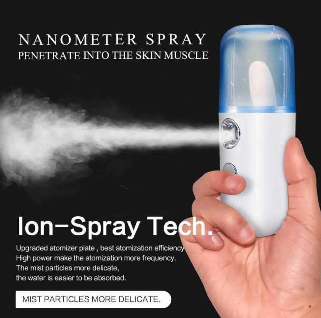 Mini Nano Mist Spuit Facial Body Nebulizer Steamer Hydraterende Huidverzorging Gereedschap 30 ML Gezichtspray Beauty Instruments Gratis DHL