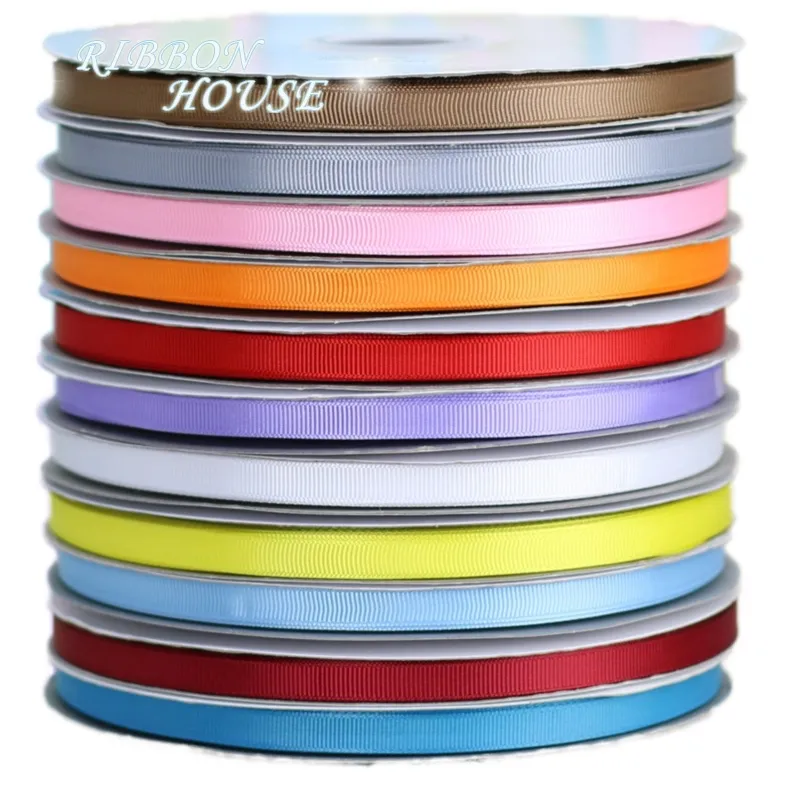 (100 meter / rulla) Grosgrain Ribbon Wholesale Gift Wrap Decoration Christmas Ribbons Y201020