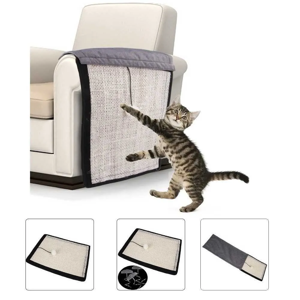 Pet Cat Scratch Guards Placa de tapete raspador gato scratch blide ￡rvore arranhando garra post sof￡ cadeira de p￩ protetor de m￳veis