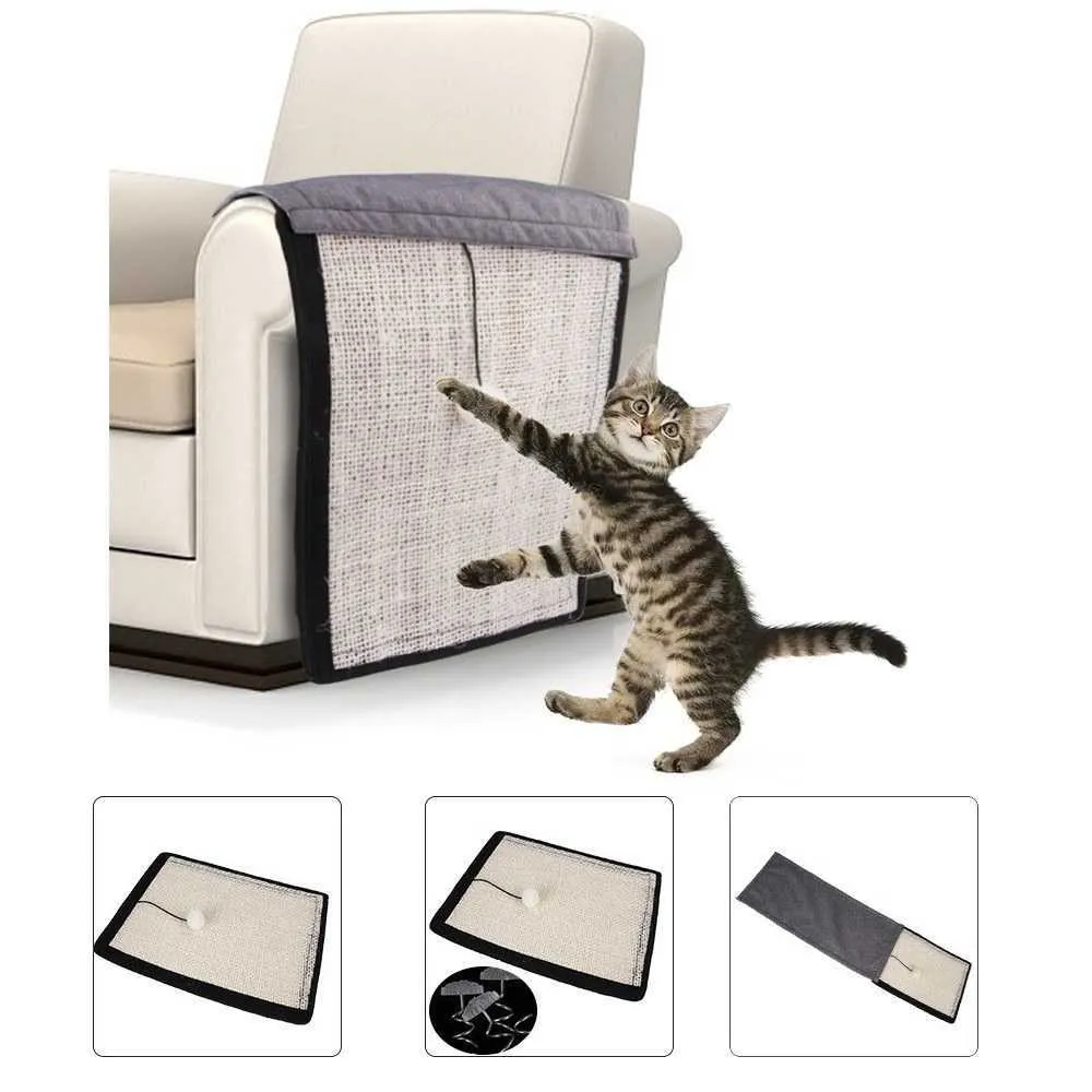 Pet Cat Scratch Guards Mat Board Scraper Cat Scratch Pad Climbing Tree Scratching Claw Post Sofa Chair Foot Furniture Protector