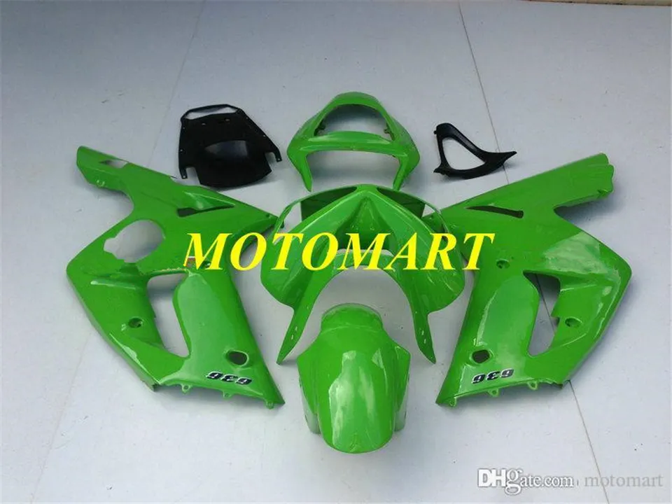 Kit de carénage de moulage par injection pour KAWASAKI NINJA ZX 6R 600CC 03 04 ZX6R 636 2003 2004 Ensemble de carénages vert frais ZX42