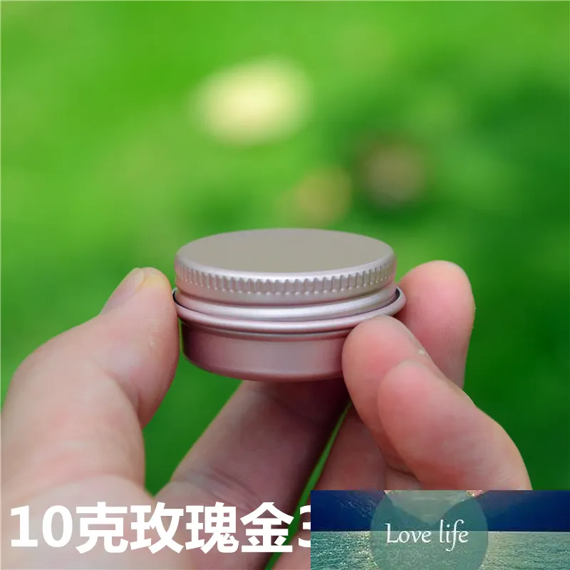 10ml/g Rose Gold Empty Handmade Soap Refillable Metal Tin Case, Round Ointment Sample Container, Cosmetic Aluminum Cream Jar/Pot