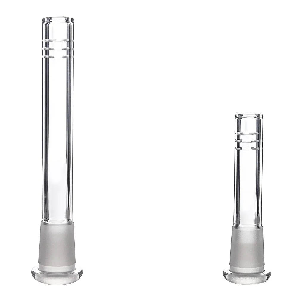 Diffusore downstem in vetro con giunto femmina da 14 mm a maschio da 18 mm Drop down Smoke 6 tagli Dab Rig per bong in vetro acqua