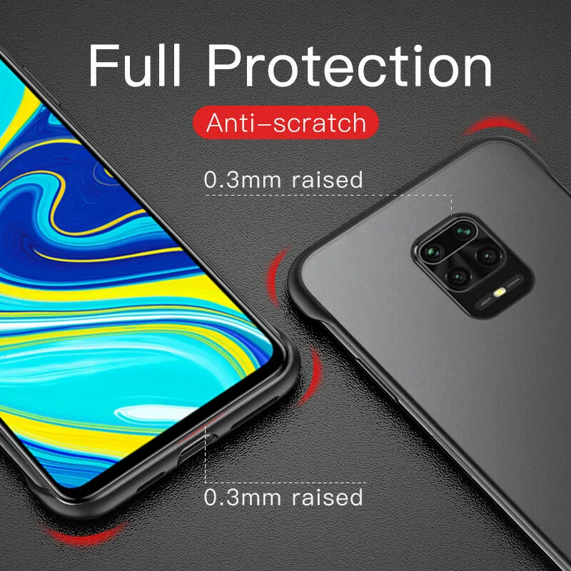 Matte Clear Frameless Hard Cover Note For Xiaomi Redmi Note 9/8 Pro/9s/ 8T/  9A/10 Lite, Poco X3, NFC, F2 Pro From Sunee, $16.09