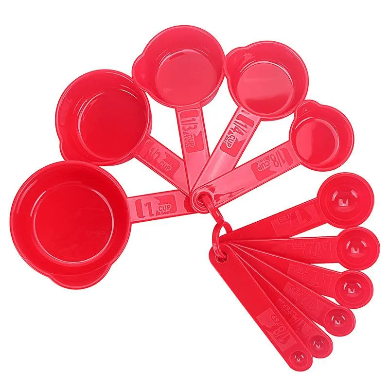 Plastic Measuring Cups And Spoons Set Professional Coffee Salt Flour Sugar Scoop Kitchen Baking Accessory