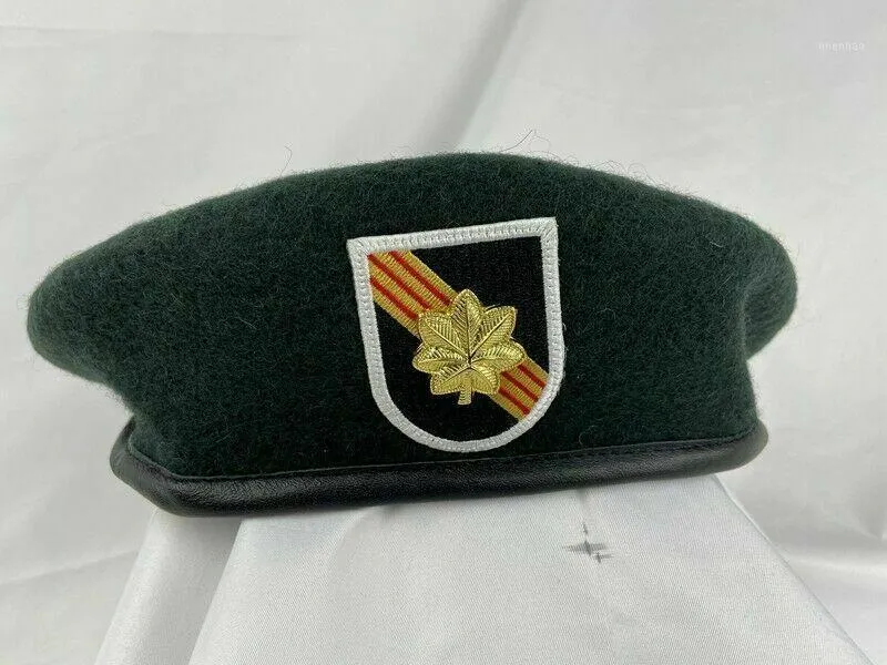 VIETNAM WAR US ARMY 5TH SPECIAL FORCES GROUP BERET MAJOR INSIGNIA HAT 