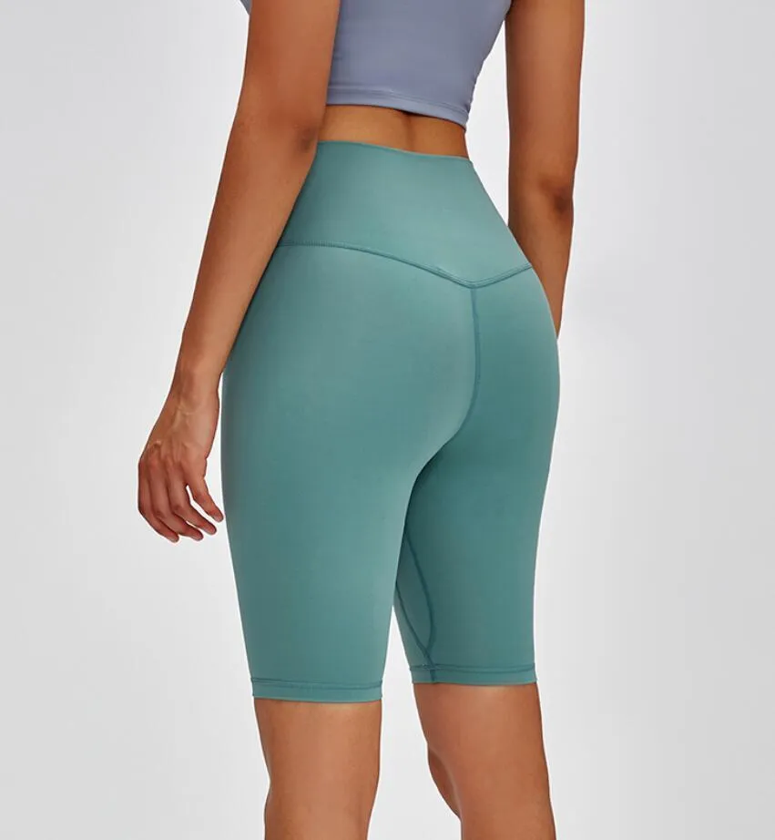 Yoga Align Shorts lu-85 Taille Haute Biker Tennis Golf Sports Hotty Hot Leggings Fitness Capris Femmes Courir Mode Gym Pantalon