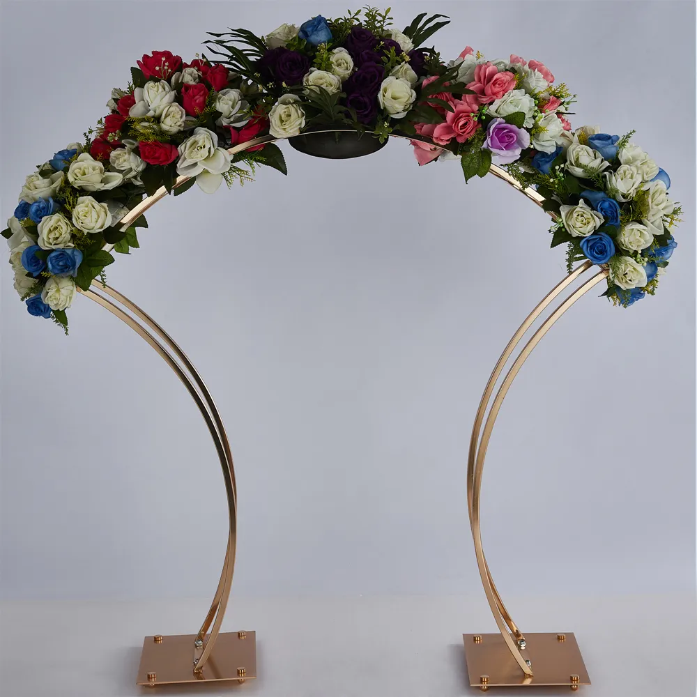 Canizas Florales Para Bodas Centros De Mesa De Bodas De Metal Grandes,  Estantes De Exhibición De Flores De Arco De Múltiples Estilo Para La  Decoración De La Pasarela Del Escenario Del Evento, image size:1000x1000