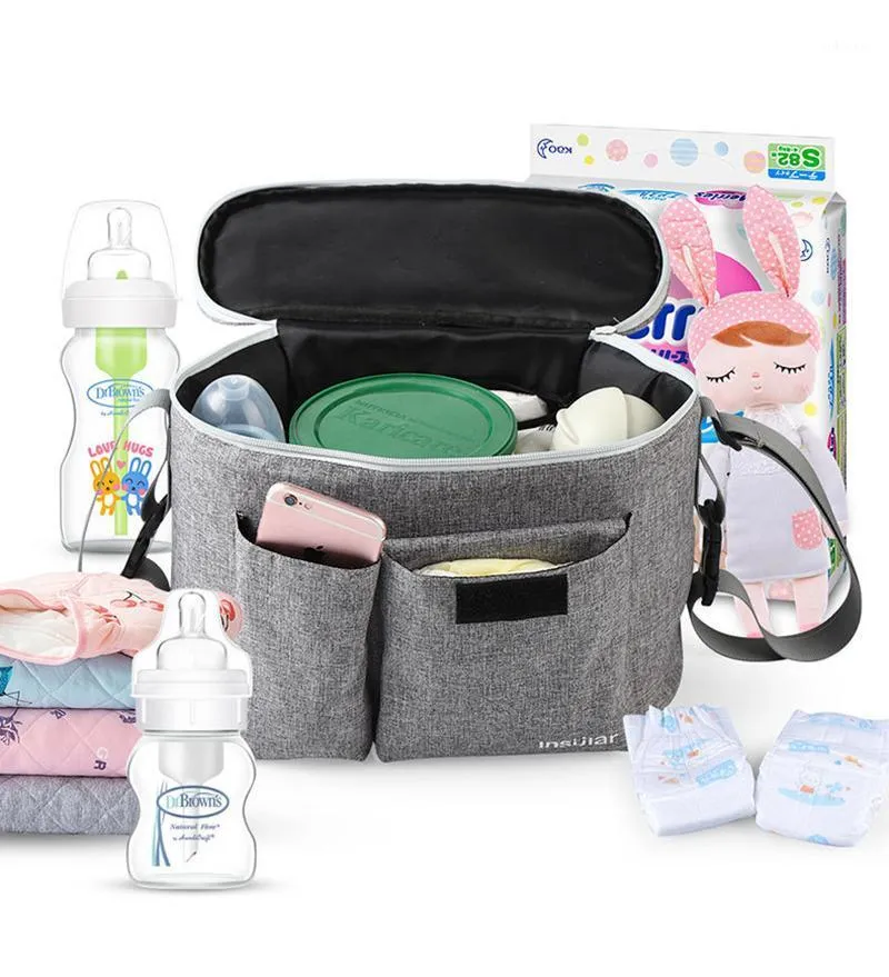 Diaper Bags Mommy Bag Waterproof Insulation Baby Carriage Handbag Maternal And Child One-shoulder Diagonal Large Capacity