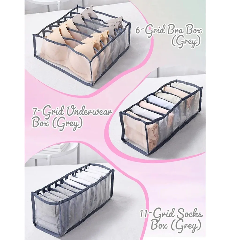 Underwear Storage Box With Compartments Sock Holders Bra Underpants  Organizer Drawers Divider From Kerykiss, $13.1