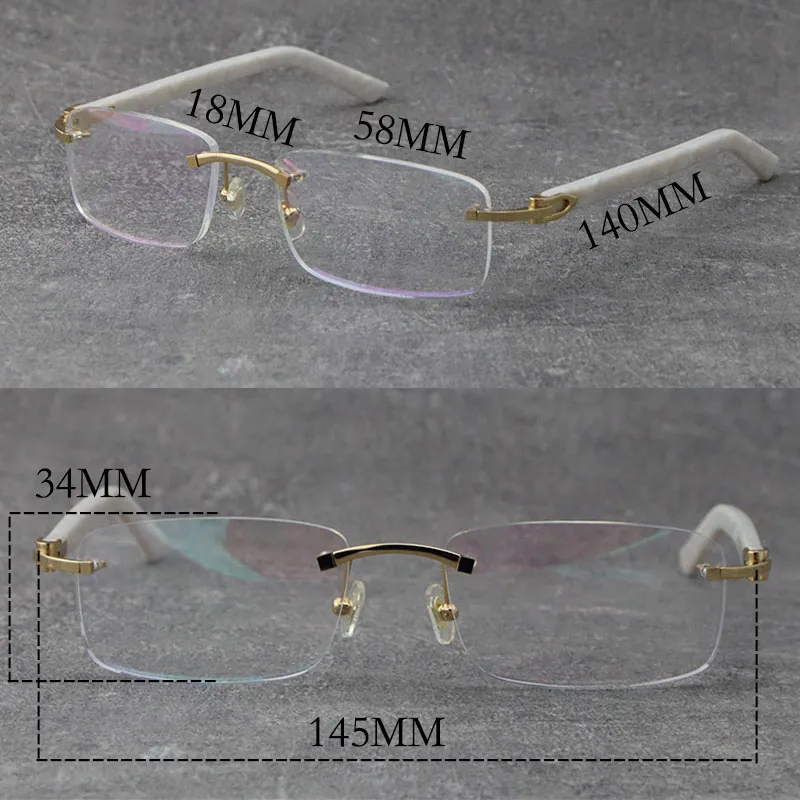 occhiali da sole Vendita diretta in fabbrica Senza montatura Donna Uomo Montatura in oro 18k Occhiali da lettura Occhiali da presbite Montature in metallo Bracci ottici miopi Plank Eyewear