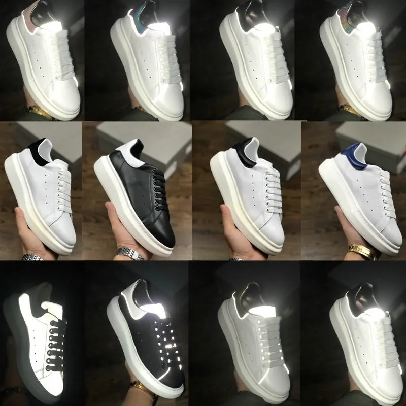 2020 Moda Yansıtıcı İNGILTERE Platformu Yılan Cilt Erkek Rahat Ayakkabılar Üçlü Siyah Beyaz Kadife Erkek Kadın Stilist Sneakers Trainer EUR 36-44