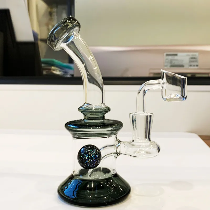 6.7 "Hokahs Glass Bong Pipes Heady Mini Bongs Dab Rigs Small Bubbler Beaker Recycle Oil Rig Gratis frakt 1