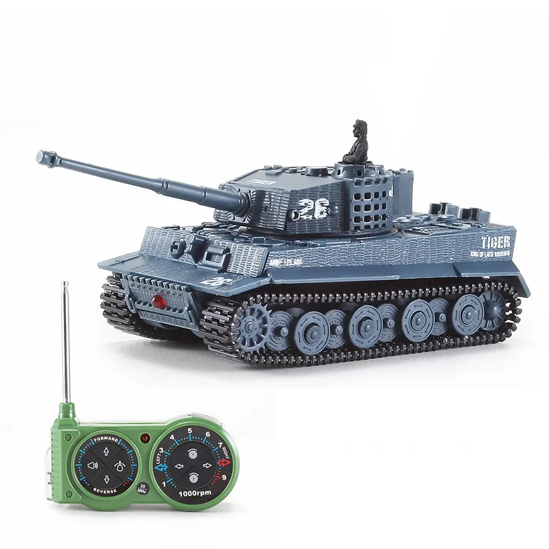 1:72 Mini Tiger Battle RC Tank Пульт дистанционного управления Бронированная машина Детские электронные игрушки для детей подарки Интерактивные игрушки 201208