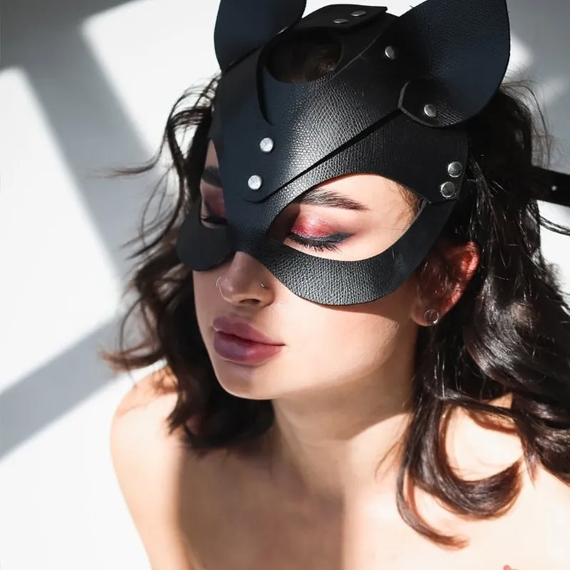 Maschera Catwoman E Choker - PU Nero, Sexy, Per Halloween E Cosplay - Foto 6