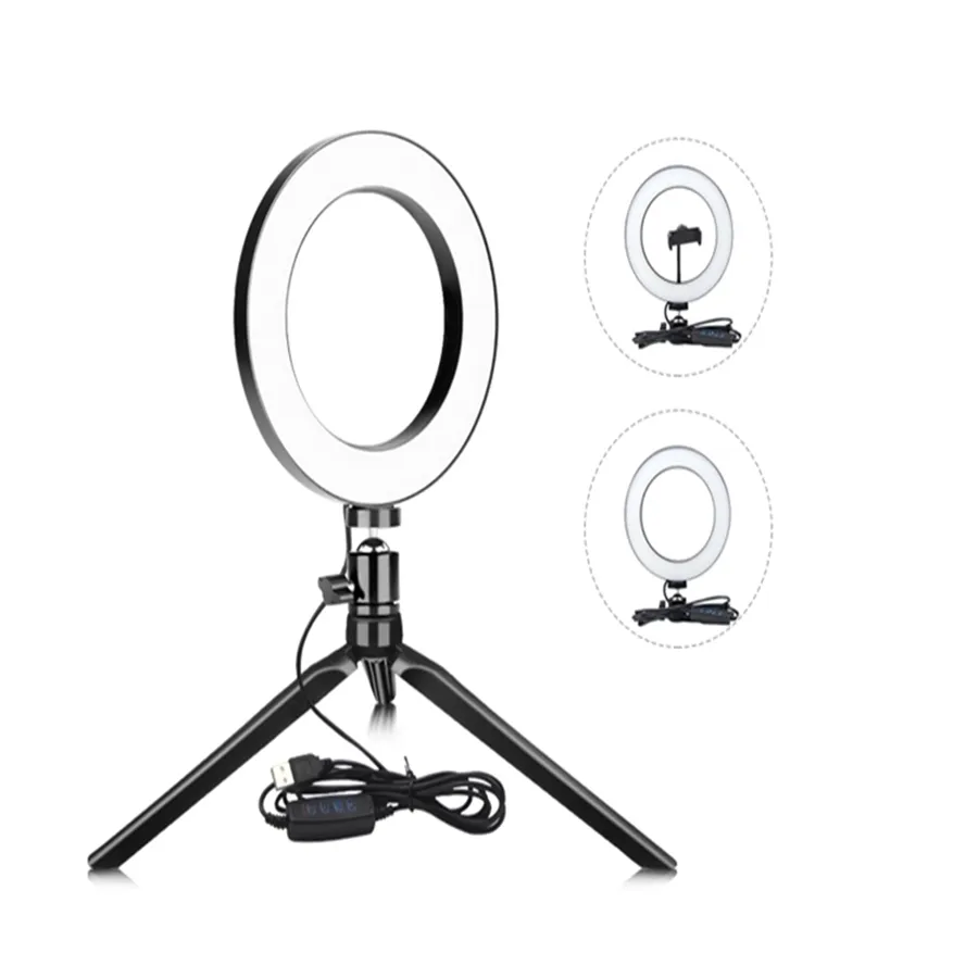 10Inch LED Selfie Ring Light Lighting BloomveG10-1 26cm Spotlight Fyll Makeup Ringlight Remote 3Colors Dimmerbar lampa 10