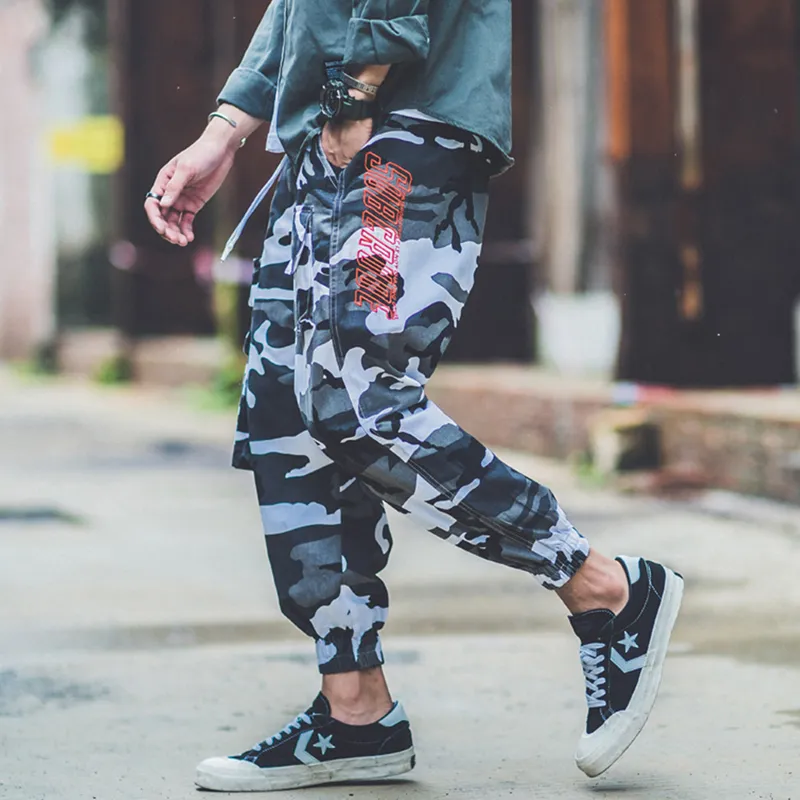 Camouflage Jogger With Side Pockets April MOMO Mens Loose Style Cargo Sweatpants For Men For Hip Hop And Casual Streetwear 201125 From Dou02 26.4 DHgate.Com