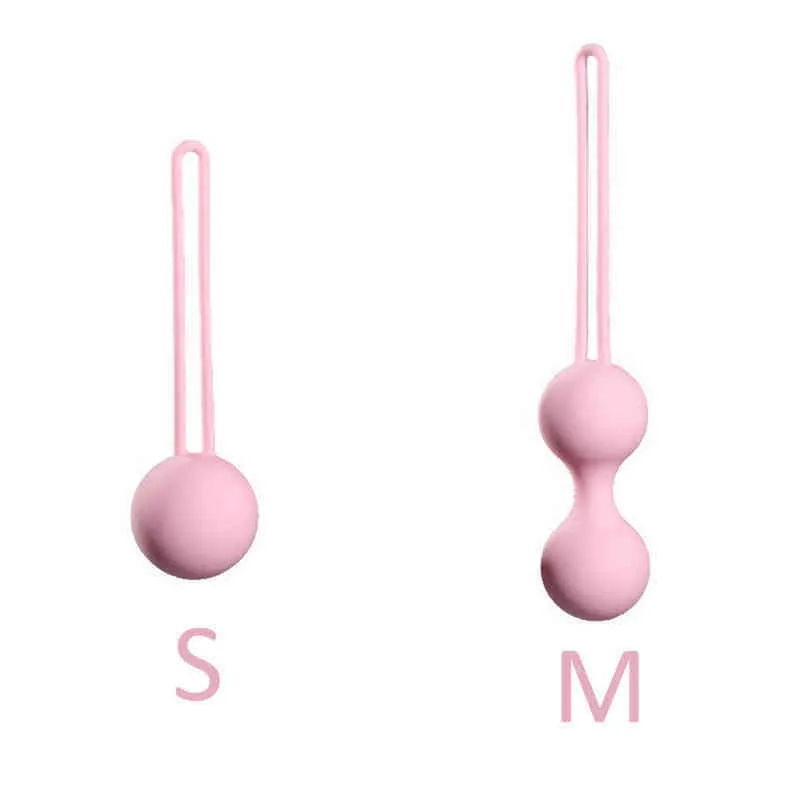 Nxy Female Safety Kegel Ball, Geisha Smart Silicone Vaginal Sex Toys, Squeezing Machine, Dildo, Toys 1215