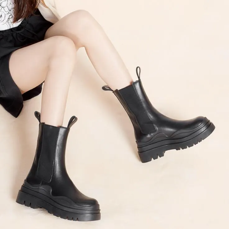 2021 New Logo Bottega Booties TIRE BOOTS Man Women Platform Chunky